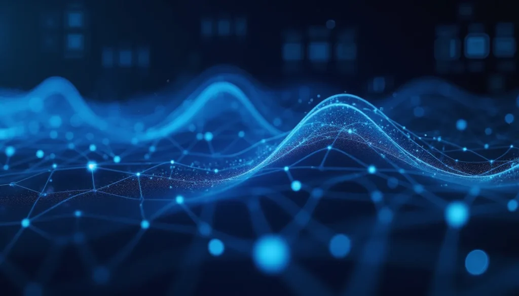 Futuristic minimalist illustration of AI-powered automation using Hugging Face models integrated with Kaggle, visualized as glowing neural graphs and automation nodes connected through fluid lines in a premium high-tech environment.